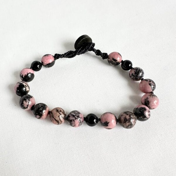 Mountain Pose™ Bracelet: Black Rhodonite & Onyx