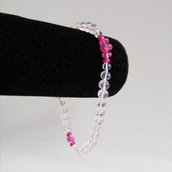 Relevé™ Bracelet: Rosellite with Pink Sapphire, Dark Pink Sapphire & White Beryl