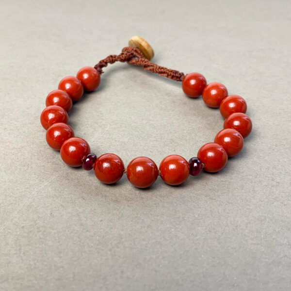Red Jasper & Ruby Bracelet
