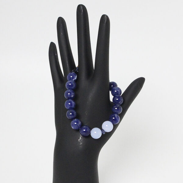 Liberty™ Bracelet: Sodalite with Blue Chalcedony & Blue Sapphire