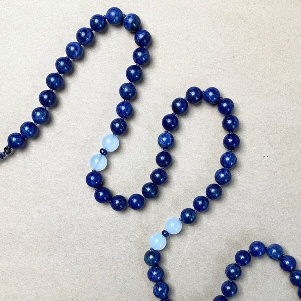 Liberty™ Necklace: Sodalite with Blue Chalcedony & Blue Sapphire