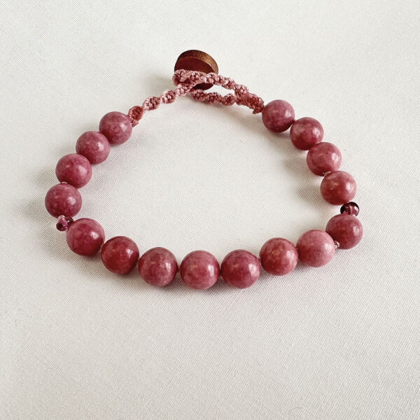 Rhodonite & Pink Tourmaline Bracelet