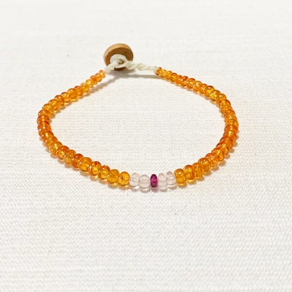 Sunray™ Bracelet: Spessartite with Rhodolite & Rosellite