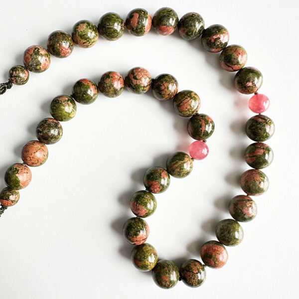 Unakite & Rhodochrosite Necklace