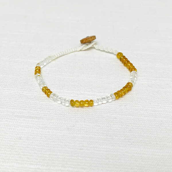 Yellow Sapphire & White Beryl Therapy Strand (Bracelet)