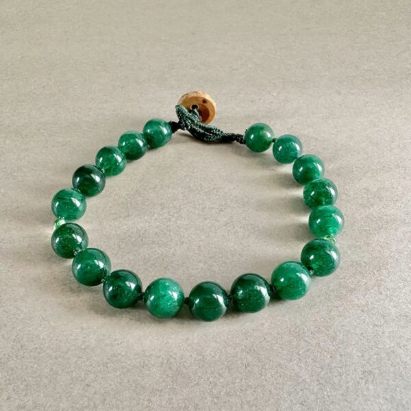 Dark Green Aventurine & Tsavorite Bracelet