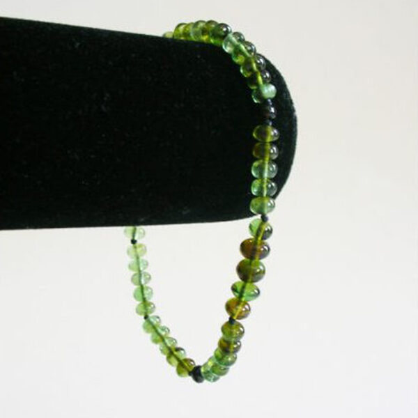 Green Tourmaline & Tektite Bracelet