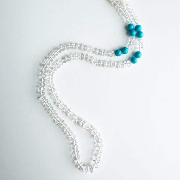 White Beryl & Turquoise Necklace