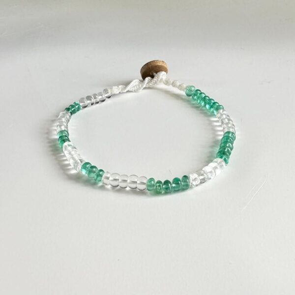 Emerald & White Beryl Therapy Strand (Bracelet)