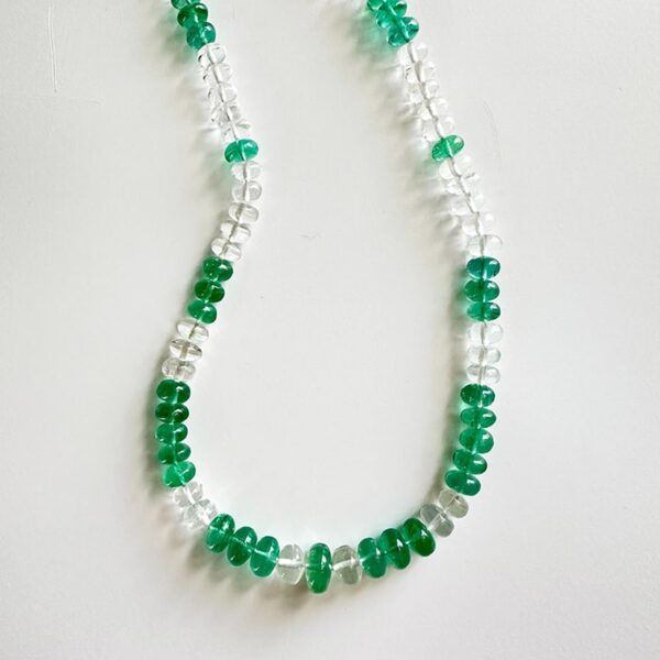 Emerald & White Beryl Necklace