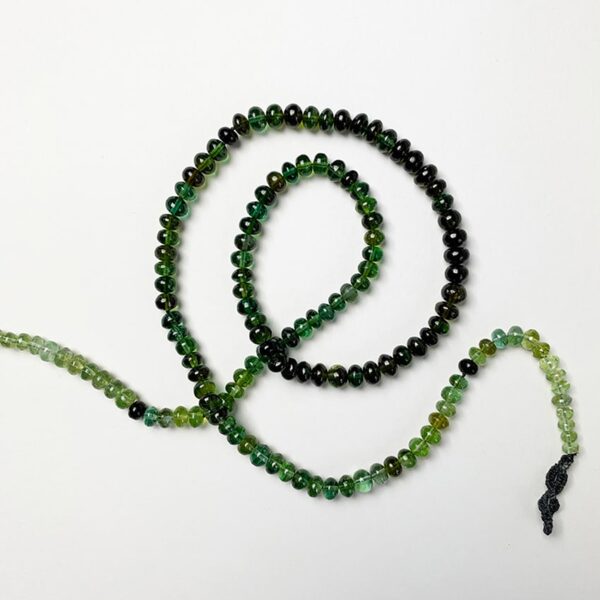Green Tourmaline & Tektite Necklace
