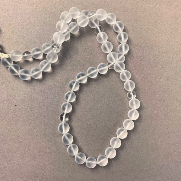 Harmony™ Necklace: Frosted Quartz & Clear Quartz