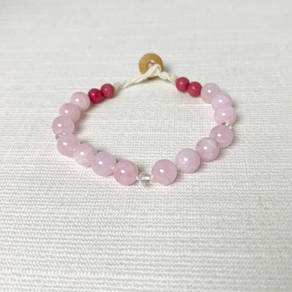 HeartSong™ Bracelet: Morganite with White Beryl & Rhodonite