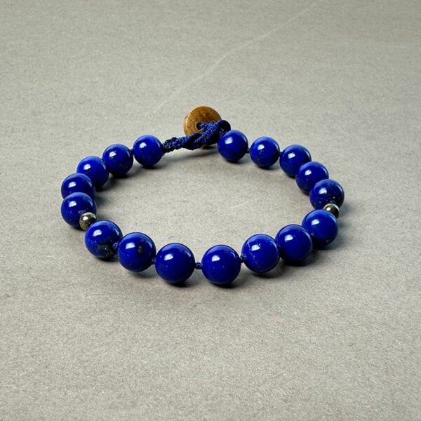 Lapis Lazuli & Pyrite Bracelet