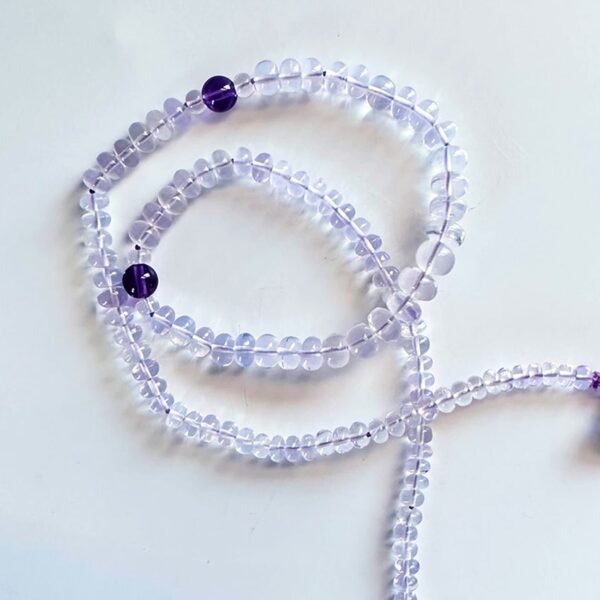 Lightening™ Necklace: Lilac Quartz with Amethyst & Clear Topaz