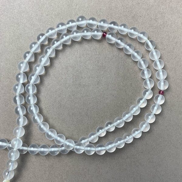 Moon Quartz & Purple Tourmaline Necklace