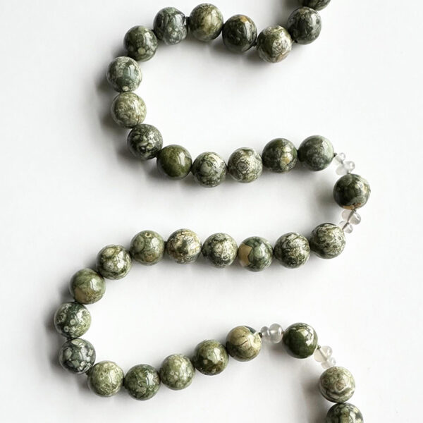 Rhyolite & Gray Moonstone Necklace