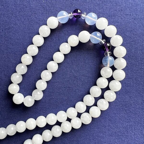 Spark™ Necklace: White Quartz with Lilac Quartz, Amethyst & Clear Topaz