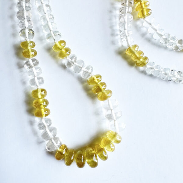 Yellow Sapphire & White Beryl Necklace