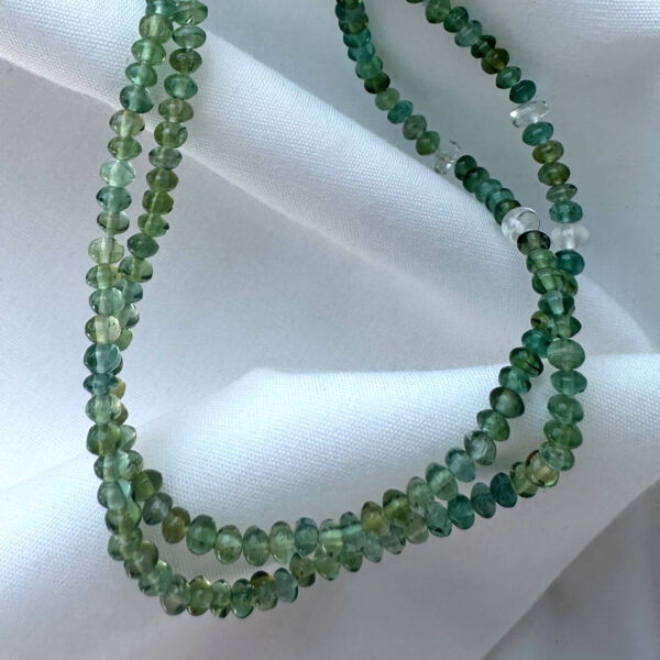 Green Tourmaline & White Tourmaline Necklace